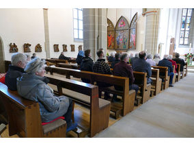 Festgottesdienst für die Kommunionjubilare an Ostermontag (Foto: Karl-Franz Thiede)